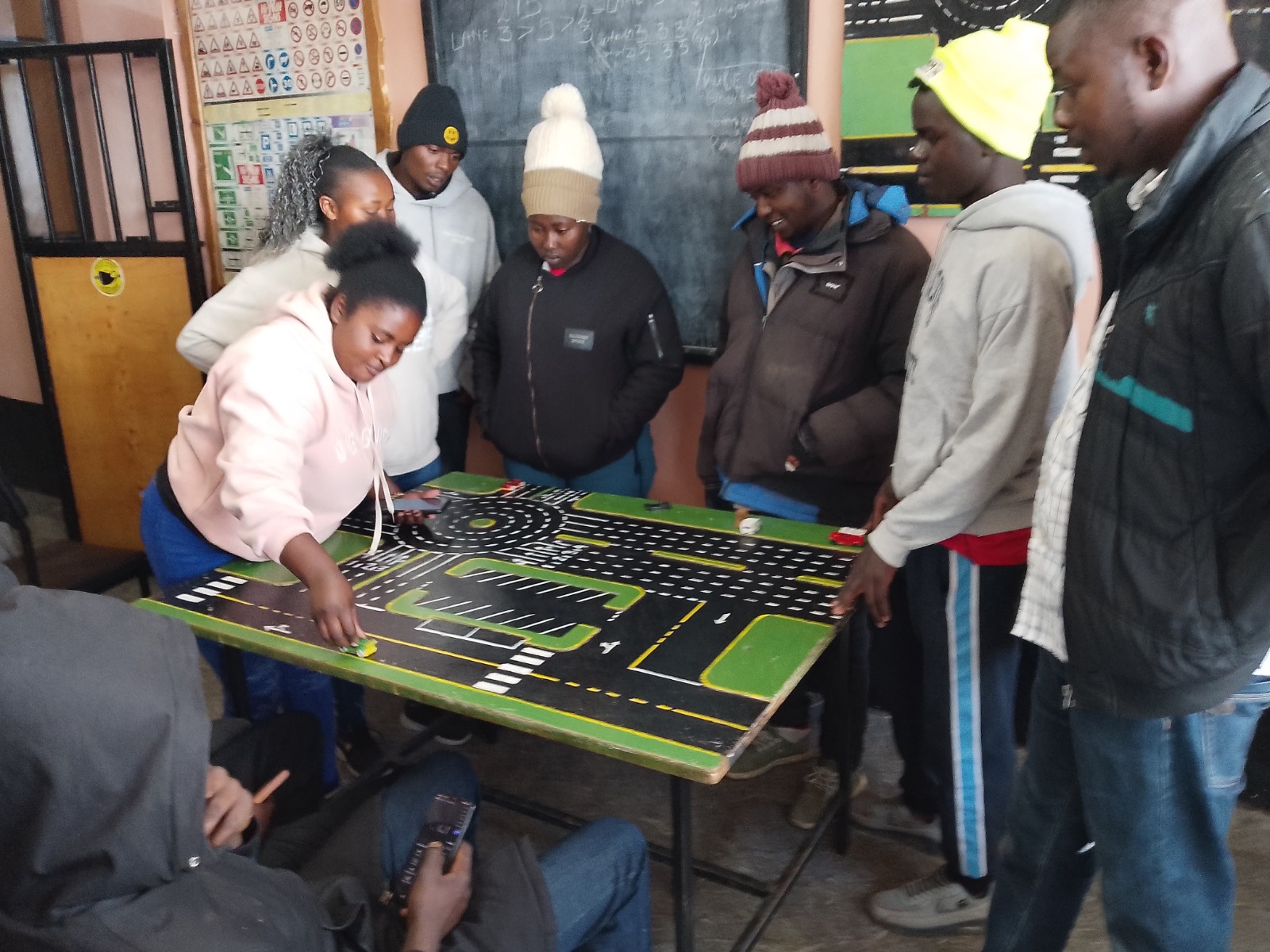 On-road driving practice